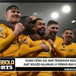 Cunha cetak gol dari tendangan sudut saat Wolves kalahkan 10 pemain Man Utd