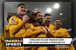 Cunha cetak gol dari tendangan sudut saat Wolves kalahkan 10 pemain Man Utd