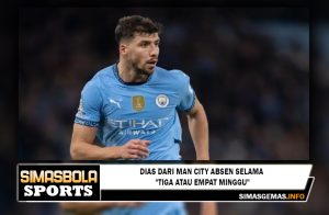 Dias dari Man City absen selama "tiga atau empat minggu"