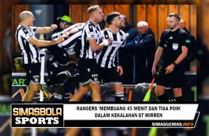 Rangers 'membuang 45 menit dan tiga poin' dalam kekalahan St Mirren