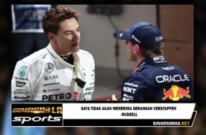 Saya tidak akan menerima serangan Verstappen - Russell