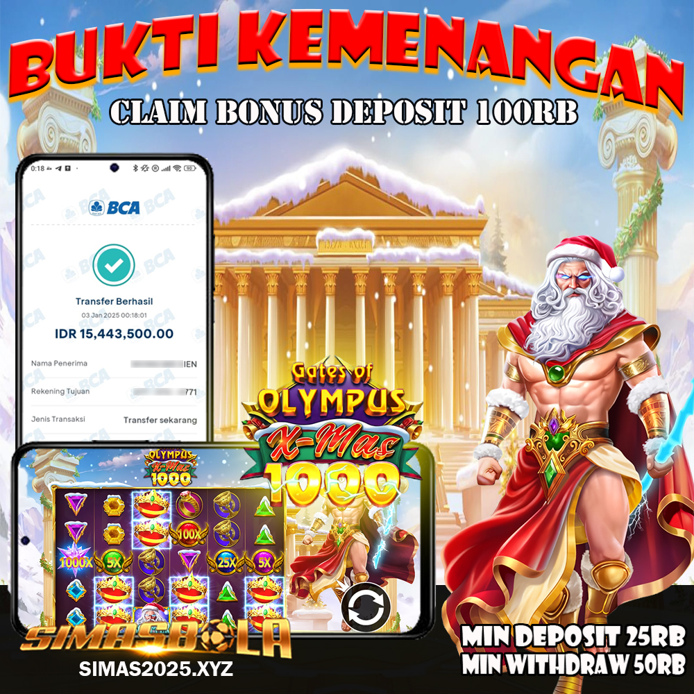 BUKTI PEMENANG HARI INI TANGGAL 03 JANUARI 2025