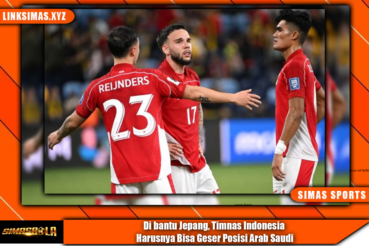 Timnas Indonesia Harusnya Bisa Geser Posisi Arab Saudi